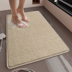 Tapis de bain Décoratif Rug Non Slip, Lavable Rugs de salle de bains Non Slide, Tapis de baignoire anti-dérapant