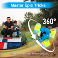 thumbnail image 2 of Contixo Remote Control Car, Stunt Racer, 360° Flip & Rotate, LED Lights, Wristband Controller, All-Terrain RC Cars for Kids, Blue, 2 of 6