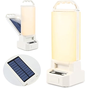 Kidsjoy Solar Lantern with 4500mAh Power Bank, Waterproof Portable LED Camping Light, Rechargeable USB-C, 4 Modes Dimmable for Hiking, Emergency, Power Outage
