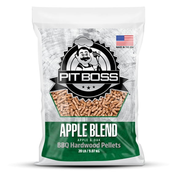 Granules de bois dur Pit Boss saveur Pomme pour grillades – Sac de 20 lb
