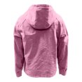 thumbnail image 4 of Ceisia Men's Loose Fit Washed Distressed Denim Half-Zip Hooded Pullover Sweatshirt Gifts, 4 of 6