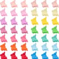 thumbnail image 2 of Amdohai 50 Pieces Butterfly Hair Clips Pastel Hair Clips Mini Cute Clips Hair Accessories for Hair 90s Girls Women with Box Package Matte Colors, 2 of 7