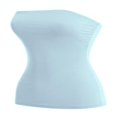 thumbnail image 1 of CHUANK Women‘s 2-Pack Basic Solid Stretchy Cotton Long Bandeau Tube Top, 1 of 5