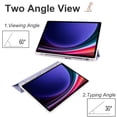 thumbnail image 4 of Rainbow Backlit Keyboard Cover For Samsung Galaxy Tab S9 FE Case with Pencil Holder For Galaxy Tab S9 FE 10.9 inch Tablet Cover gray with mouse Spanish, 4 of 6
