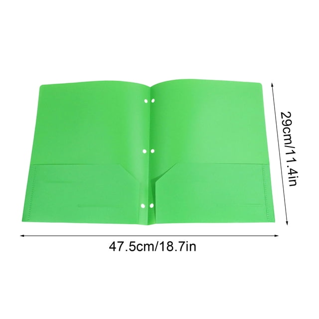 Sktrjpolfis Dossiers en Plastique Robustes, Format Lettre avec Pochettes pour le Rangement de Documents de Bureau