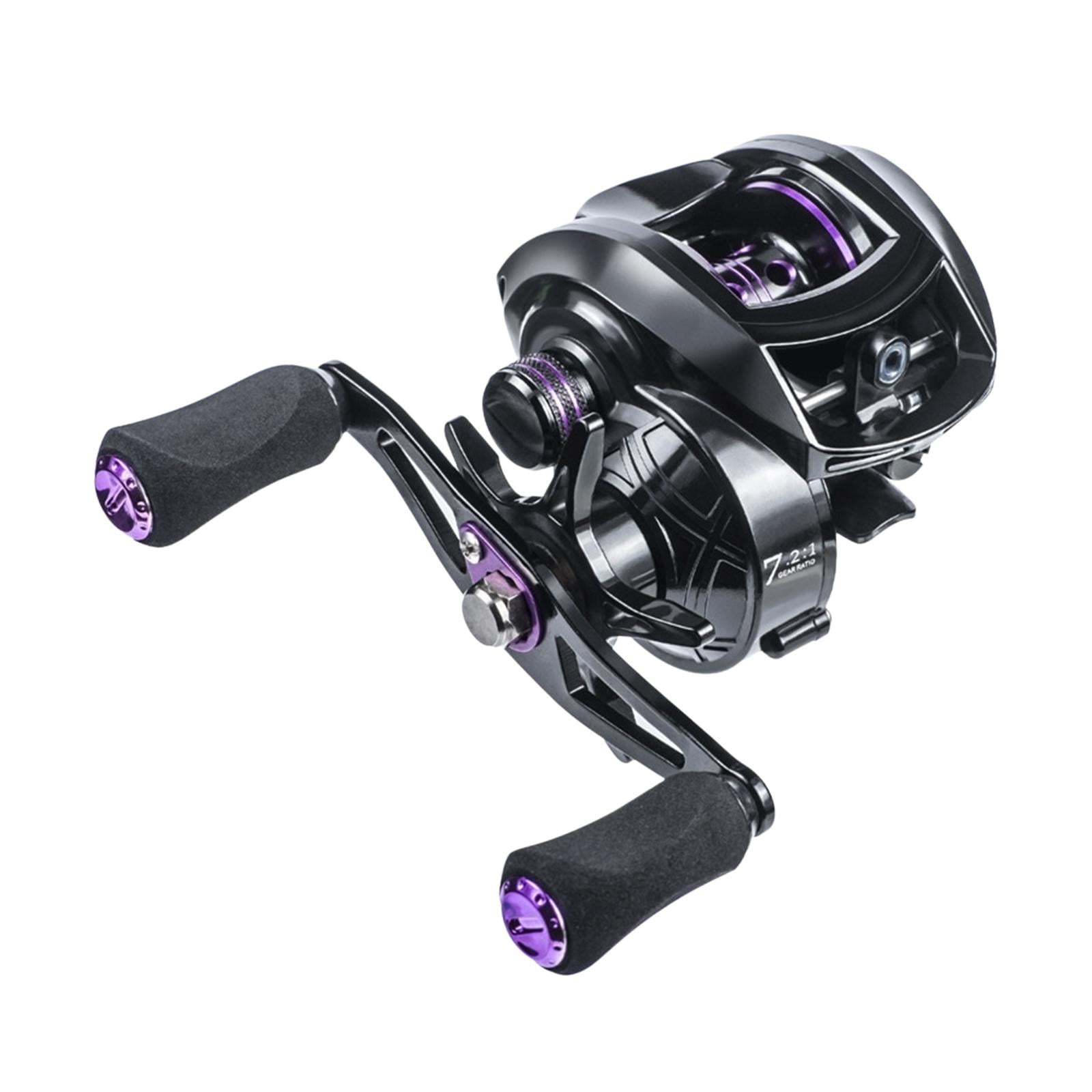 baitcast reel 6 vs 7 gear ratio Kilitn Fishing Rod and Combo, Baitcasting Combo Reel, Foot Foot 2-Piece, Durable Fiberglass Wrapped Carbon Fiber Rod with Comfortable EVA Handle (Left-Hand Reel Lightweight and Precision Rod and Fishing Reel Combo Baitcasting Reel 7.2:1 Gear Ratio