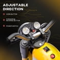 thumbnail image 4 of Aosom 6V Kids Electric Motorcycle, Battery Powered Ride-On Dirt Bike Yellow, 4 of 9