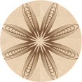 thumbnail image 1 of Ahgly Company Tapis d'Intérieur Lavables en Machine, Carrés Transitionnels Brun Bronze, Carrés de 3', 1 of 7
