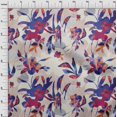 thumbnail image 4 of oneOone Silk Tabby Medium Blue Fabric Abstract Ink Texture Fabric For Sewing Printed Craft Fabric By The Yard 42 Inch Wide, 4 of 5
