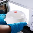 thumbnail image 4 of Hearth & Gear Microwave Oven Steamer Multifunctional Microwave Vegetable Steamer With A Transparent Lid Cookware Micro Dish Kitchen Cooking Steamers For Cooking Dumplings Vegetable No Stick Frying, 4 of 6