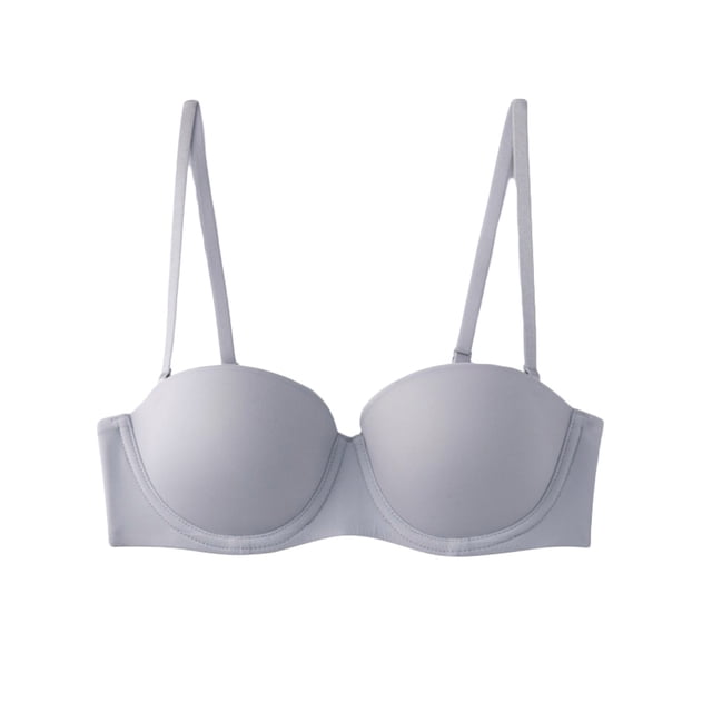 Womens Bra Convertible Bra Feature V-Neck T-Shirt Bra Style W-274 Gray 80A