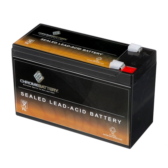 CB CHROMEBATTERY Batterie Rechargeable au Plomb-Acide (SLA) Étanche 12V 9AH – Lot de 4 – Terminal F2 – Conception à Cycle Profond – pour UPS, Systèmes d'Alarme, Éclairage d'Urgence, Trottinettes, Médical et Solaire et Plus