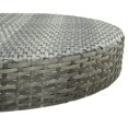 thumbnail image 3 of vidaXL Ensemble de Bar de Jardin 5 Pcs avec Coussins en Rotin Gris, 3 of 5