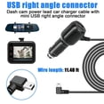 thumbnail image 1 of Dash Cam Car Charger Mini Usb Cable 11.5Ft Power Cord Supply For Dvr Camera Gps, 1 of 8
