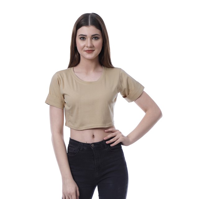 Moomaya T-shirt Court à Col Rond pour Femmes, Manches Courtes, Été, Coupe Ample
