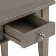 thumbnail image 5 of Carlton Table d'Appoint Carrée Transitionnelle en Bois Massif 18 Pouces de Large Gris Ferme, 5 of 5