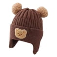 thumbnail image 1 of CSChome Chapeau d'Hiver pour Enfants - Protection des Oreilles Assortiment de Couleurs Ours Dessin Animé, 1 of 7