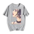 thumbnail image 1 of Osaki Nana Osaki Nana Chandail à Col Rond Imprimé Périphérique pour Adulte, Décontracté, Ample, à Manches Courtes - Gris 7, 1 of 2