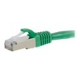 thumbnail image 1 of C2G 4ft Cat6 Ethernet Cable - Snagless Shielded (STP) - Green - Patch cable - RJ-45 (M) to RJ-45 (M) - 4 ft - STP - CAT 6 - molded, snagless, stranded - green, 1 of 2