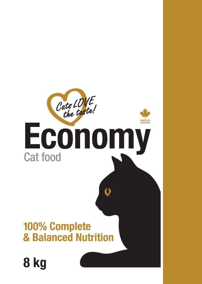 Economy Cat Complete and Balanced Nutrition for Adult Cats - Dry Kibble 8kg