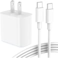 thumbnail image 1 of [Apple MFi Certified] iPhone 20W Fast Wall Charger Power Adapter for iPhone 15 / iPad / samsung galaxy / google pixel With cable USB-C - WINGOMART, 1 of 6