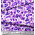 thumbnail image 2 of Soimoi Purple Poly Georgette Fabric Floral Printed Craft Fabric by The Yard 52 Inch Wide, 2 of 3