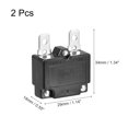 thumbnail image 2 of Unique Bargains Circuit Overload Protector 8A AC125/250V DC32V Automatic Reset Thermal Circuit Breaker 2pcs, 2 of 5