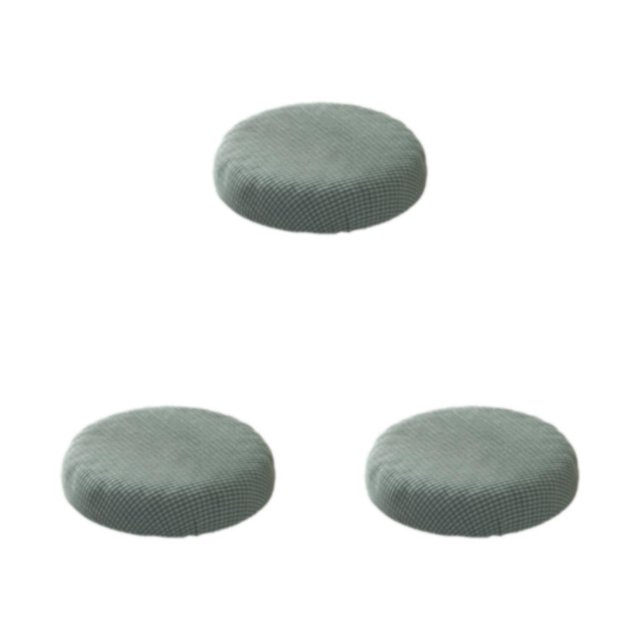 kurtrusly Stylish Round Cushions For Stools – Seating Experience Stool Cushions Polyester Seat Covers Mild Waterproofing pine green 3Set