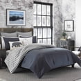 thumbnail image 1 of Eddie Bauer - Twin Comforter Set, Reversible Cotton Bedding with Matching Sham, Pre-Washed for Added Softness (Kingston Charcoal, Twin), 1 of 10