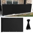 thumbnail image 1 of JUNWELL Balcony Privacy Screen UV Protection Heavy Duty Fence Mesh Shade Net Cover for Deck  Patio  Porch  Terrace  Outdoor Backyard Shield 90%  3 x 16ft  Gray, 1 of 8