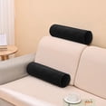 thumbnail image 4 of Coussin traversin en velours noir Hometrends, 4 of 4
