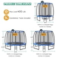 thumbnail image 2 of Gymax 12FT Recreational Trampoline w/ Basketball Hoop Safety Enclosure Net Ladder, 2 of 10