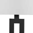 thumbnail image 4 of Globe Electric D'Alessio 20" Table Lamp, Matte Black, White Linen Shade, On/Off Socket Rotary Switch, 4 of 7