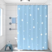 Dvkptbk Printed Shower Curtain Fabric, Farmhouse Shower Curtains for Bathroom, Soft Thick Bath Curtain Hotel Quality, Light-Weight & Machine Washable