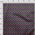 thumbnail image 2 of oneOone Cotton Silk Fabric Herringbone Geometric Decor Fabric Printed BTY 42 Inch Wide, 2 of 4