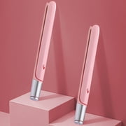 Aqestyerly Mini Curling Iron Portable USB Rechargeable 2-in-1 Ceramic Travel Hair Curler Styling Tool