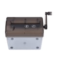 thumbnail image 3 of Portable Shredder, Transparent Dust Box Manual Paper Shredder Simple Operation Portable Manual With Hand Crank For Office Desktop For School For Home Gray,Orange, 3 of 8