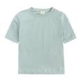 thumbnail image 2 of MIASHUI Boys Summer Tracksuit Outfits Solid Color Short Sleeve Shirts Shorts Outfits,Green,3-4 Years, 2 of 9