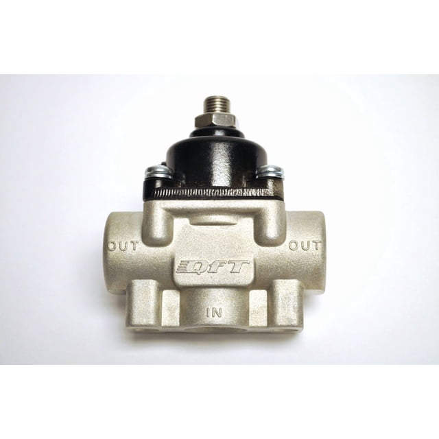 Quick Fuel Technology Fuel Pressure Regulator 30-803QFT 3/8 Inch NPT Inlet And Outlet; Black Powder Coated Top