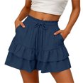 thumbnail image 2 of Sentmoon Bermuda Shorts for Women High Waist Shorts for Women Plus Size Stretchy Solid Color Regular Fit High Waisted Shorts Women with Pockets Delightful S-2XL, 2 of 8