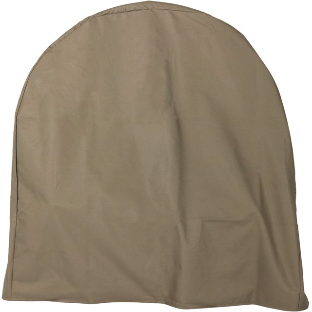 Sunnydaze Couverture de Bûche en Polyester Durable Résistant aux Intempéries avec Support en PVC - 40 Pouces - Kaki