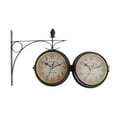 thumbnail image 3 of Outdoor Garden Wall Clock Double Sided Bracket Clock 21.8cm Dia. Black, 3 of 8