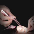 thumbnail image 4 of LED Flashlight Ear Tweezers Pointed Tweezers Multifunctional with Flashing light Professional Rose Red, 4 of 5