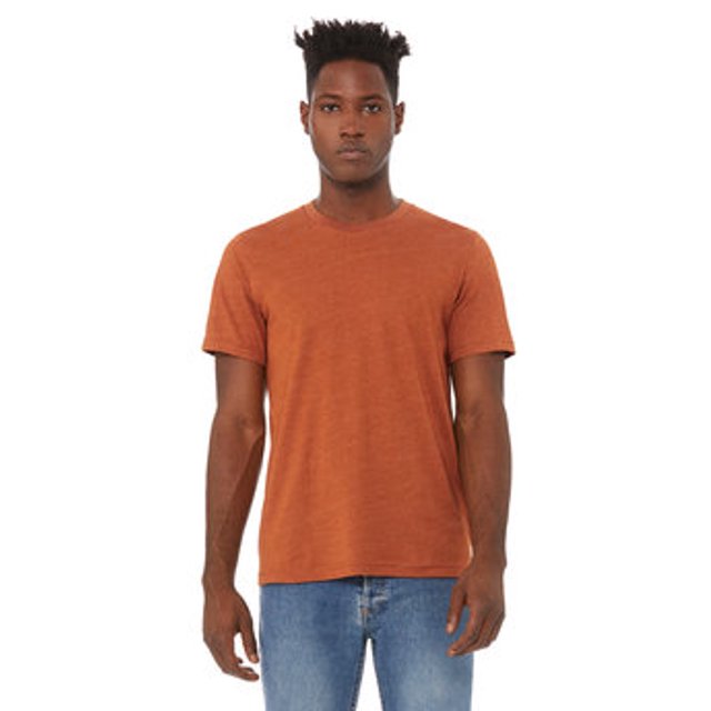 BELLA+CANVAS T-Shirt Jersey CVC pour Homme, 4TG, Automne Chiné