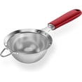 thumbnail image 1 of Passoire à Mailles en Acier Inoxydable 18/8: U-Taste Passoire Fine de Cuisine de 3,9 Po avec Poignée en Silicone Robuste Rivetée et Maille 30 pour Filtrer la Farine, les Pâtes, les Fruits, le Quinoa (Rouge), 1 of 11