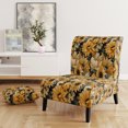 thumbnail image 2 of Designart "Sunny Rustic Tournesol Field I" Chaise d'Appoint Jaune à Fleurs - Fauteuil Cottage pour Salon, 2 of 7