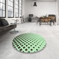 thumbnail image 4 of Ahgly Tapis d'Intérieur Lavable en Machine Carré Vert Noisette Transitionnel, 5 Pieds Carré, 4 of 7