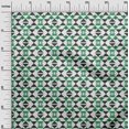 thumbnail image 3 of oneOone Cotton Flex Green Fabric Geometric Dress Material Fabric Print Fabric By The Yard 40 Inch Wide, 3 of 4