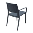 thumbnail image 2 of Compamia Capri Patio Dining Arm Chair in Dark Gray, 2 of 11