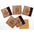 thumbnail image 2 of Inkdotpot Set of 6 Drink Coasters DecorativeNon,SlipCork Base4-inch Square PrintedCoastersEasy Clean- Quotes, 2 of 8